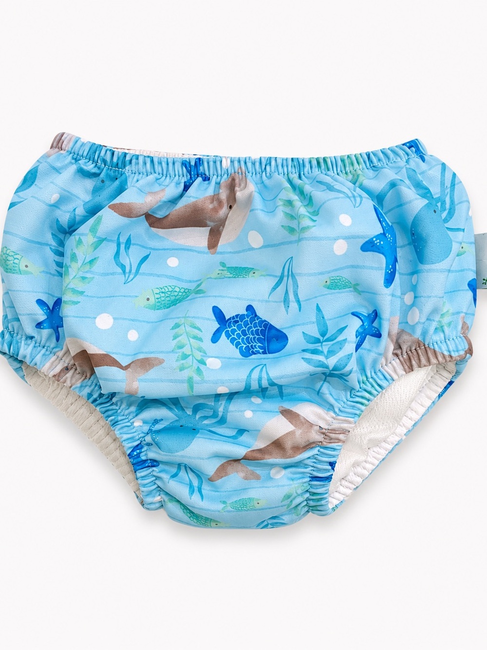 Green Sprouts Baby Ocean Print Reusable Swim Diaper 9-12M